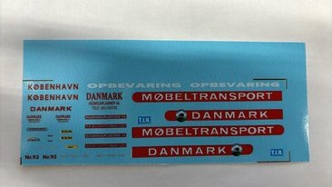 DMC Decals 87-093 Møbeltransport  1/87