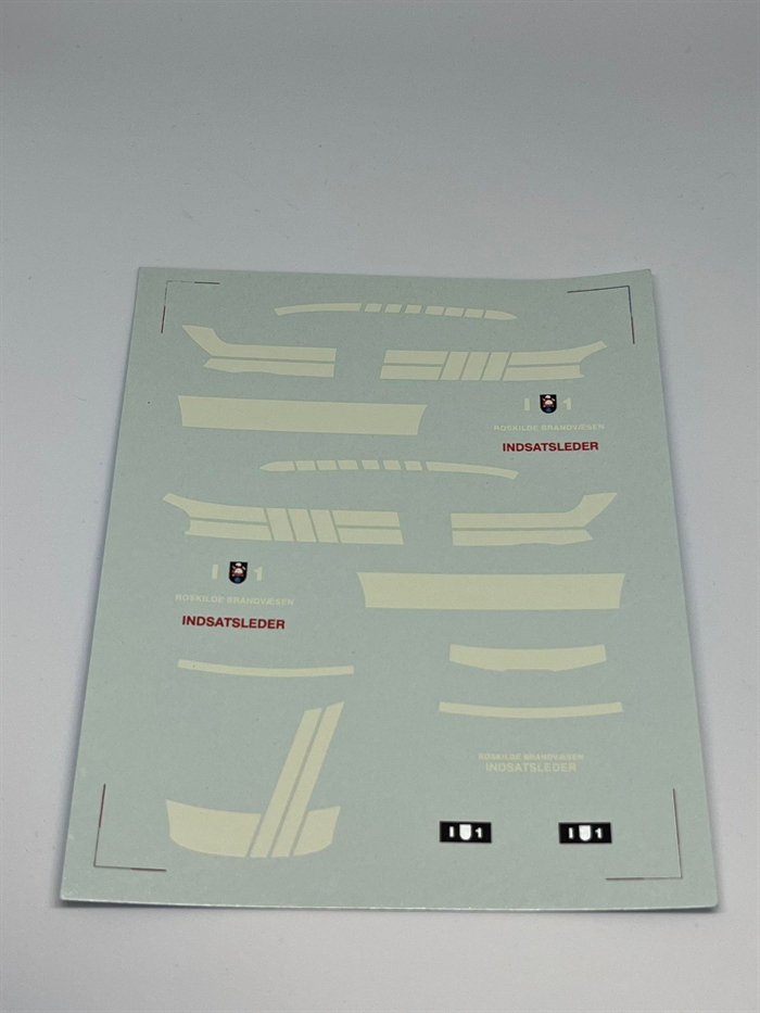 DMC Decals DP 112-120 Roskilde Brandvæsen indsatsleder 1:43
