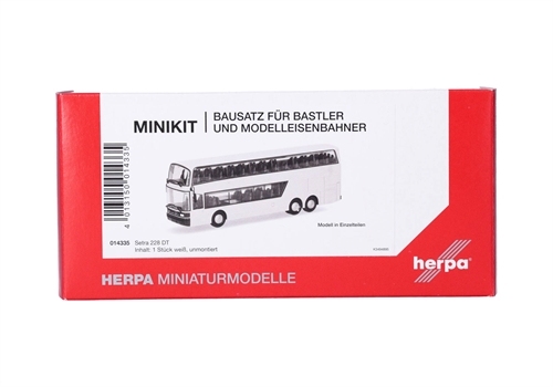 Herpa 014335 Herpa MiniKit: Setra 228 DT, hvid (1 stk)
