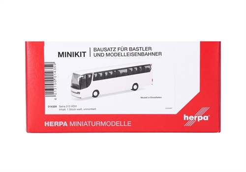 Herpa 014359 Herpa MiniKit: Setra 315 HDH, hvid (1 stk)