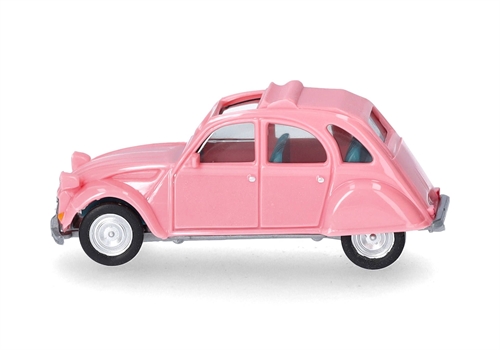 Herpa 020824-008 Citroën 2CV, åben, lyserød, H0