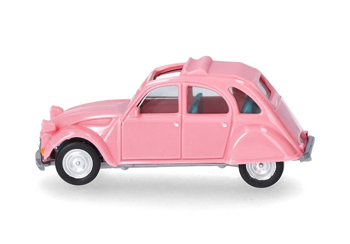 Herpa 020824-008 Citroën 2CV, åben, lyserød, H0