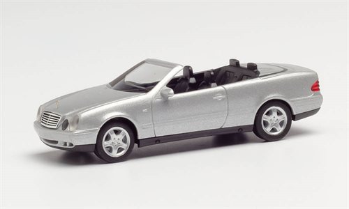 Herpa 032582-002 MB CLK Cabrio, iridiumsølv metallic, H0 