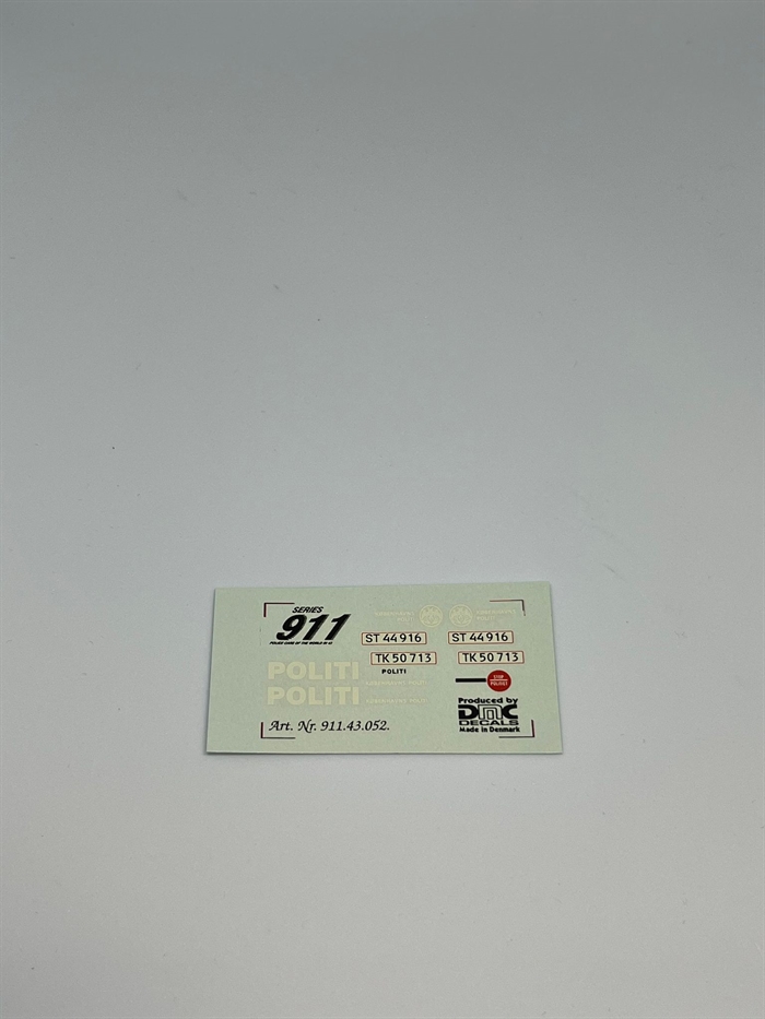 DMC Decals DP 112-052 Politi 1:43