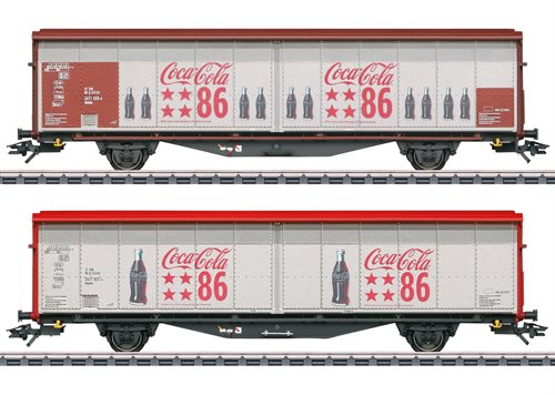 Märkln 48345 Skydevægs vognsæt Hbbills, Coca Cola privatbanevogne, ep VI