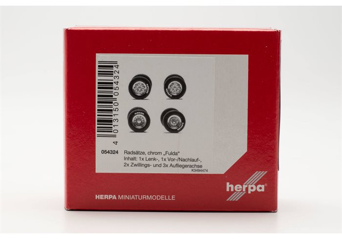 Herpa 054324 Dæk med chrome fælge "Fulda", H0