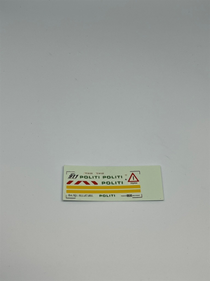 DMC Decals DP 112-076 Politi 1:43