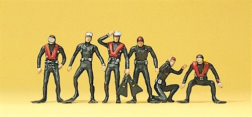 Preiser 10249 Dykkere, seks figurer, H0
