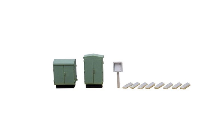 Artitec 10.263 , H0 Telefonskabe, harpiksfri bjælker, umalede, H0