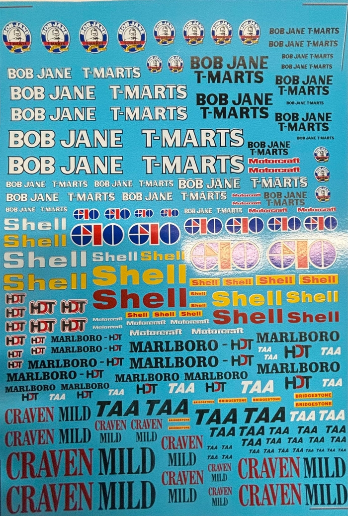 DMC Decals SP-104 Franske sponsordecals (1) 1/24 - 1/32 - 1/43