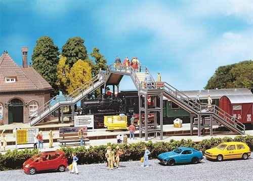 Faller 120178 Fodgængerbro til dobbeltspor, ep II, H0 