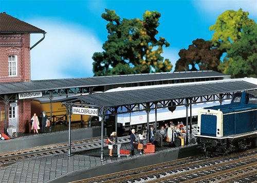 Faller 120204 2 overdækkede perroner str. 358 x 55 x 62 mm, H0