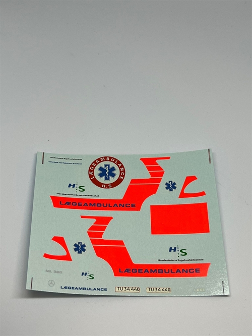 DMC Decals DP 112-134 Mercedes ML 320 Falck 1:43