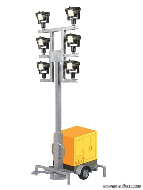 Viessmann 1343 Lysstander med anhænger, 6 hvide LED lys, H0 NYHED 2019