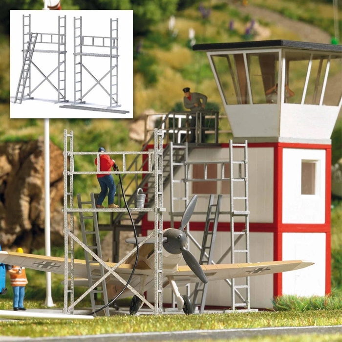 Busch 1373 Aluminiumsstillads, H0