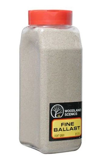 Woodland Scenics B1374 Fin Ballast, Lys grå, strødåse, 945 cm3 