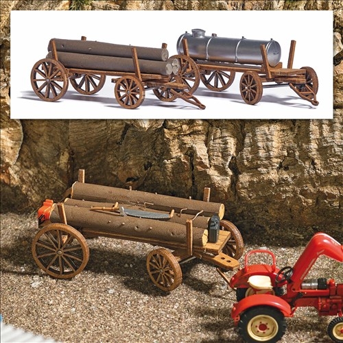 Busch 1386 Trævogn, H0