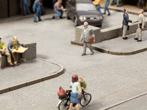 Noch 14219 Fortorvskanter, Laser Cut, 16 stk, samlet længde 200 cm, H0