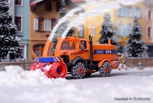 Kibri 15011 Unimog sneslynge med vintertjeneste udrustning, H0