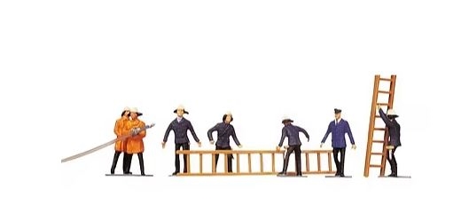 Faller 151006 Brandvæsen, syv figurer med tilbehør, H0