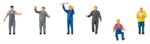 Faller 151674 Industrimekanikere og arbejdere, seks figurer, H0
