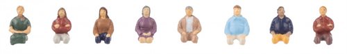 Faller 151685 Siddende personer, otte figurer, H0