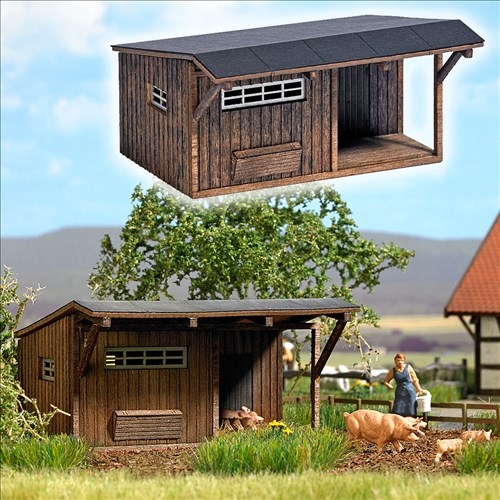 Busch 1518 Svinestald, H0