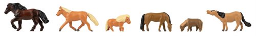 Faller 155910 Heste og ponyer, seks figurer, Spor N