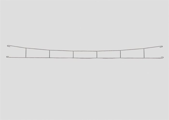 Märklin 70253 Køreledning R5, 5 stk, længde 252,7 mm, H0