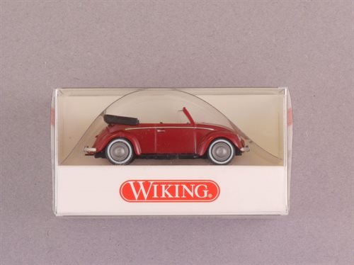 Wiking 7940126 VW Käfer Cabrio, weinrot, H0