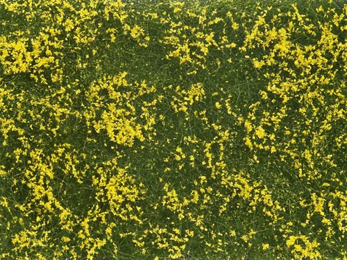 Noch 07255 Græsmåtte, løv - eng med gule blomster, 12 x 18 cm