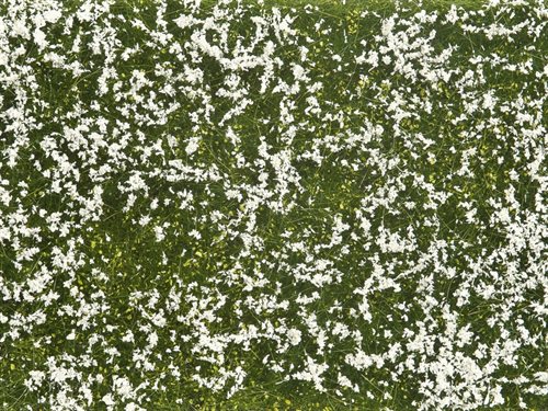 Noch 07256 Græsmåtte, løv - eng med hvide blomster, 12 x 18 cm