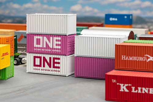 Faller 182052 20' Container, ONE, 5er-Sæt, H0
