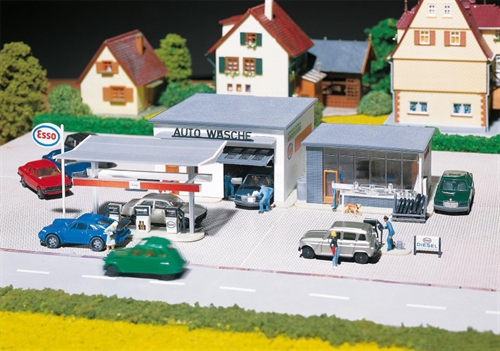 Faller 191843 Tankstation med bilvask, H0