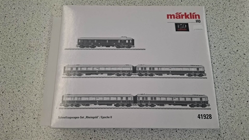 Märklin 41928 Passagervogntog Rheingold 5 vogne H0 (BRUGT)