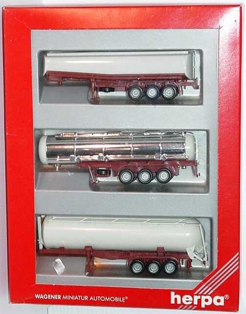 Herpa 7585 Sæt med tre tankvogne, H0