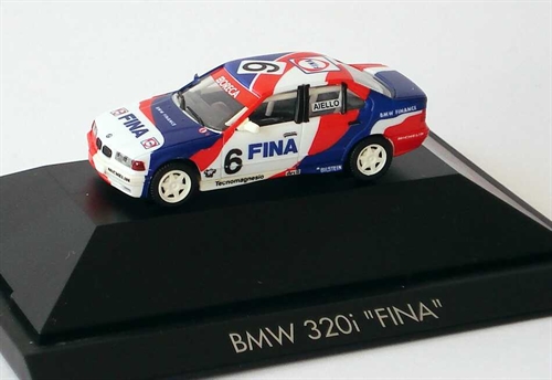 Herpa 035394 BMW 320i Cfs 1993 Oreca Fina nr. 6 Laurent Aiello, H0