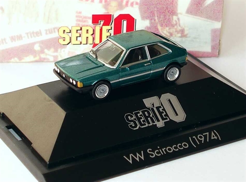 Herpa 100717 VW Scirocco - serie 70, Opalgrøn, H0