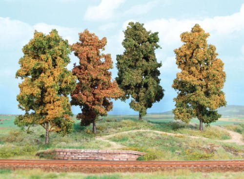 Heki 2002 4 efterårstræer, 10 cm høje