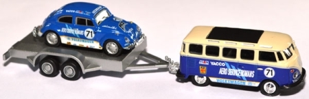 Schuco 93000 VW T1 Panoramabus Samba, VW Käfer Rallye, H0