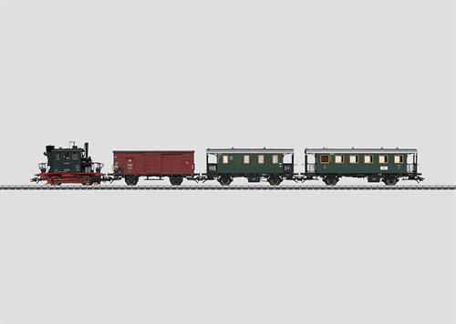 Märklin 26559 Togsæt med damplokomotiv BR 93.8 og tre vogne, DB, ep III