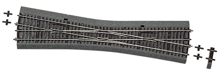 Roco 42591 - Enkelt krydssporskifte EKW10