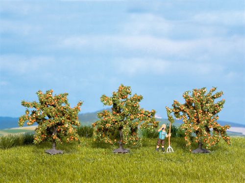 Noch 25114 Appelsintræer, 3 stk. 4 cm høje, H0/TT/N NYHED 2019