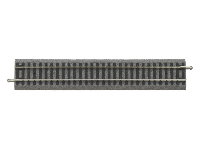 Piko 55401 A-skinne med ballast, lige skinne, 231 mm lang