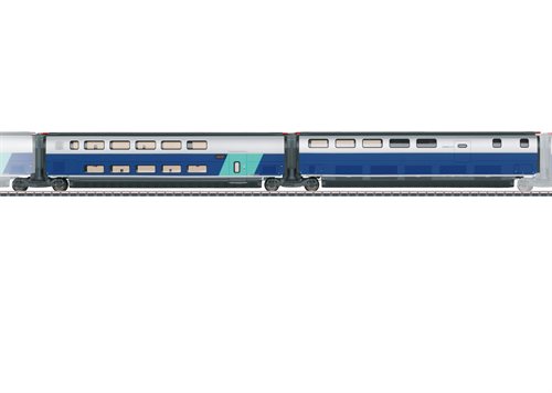 Märklin 43443 Udvidelsessæt 3 til TGV Euroduplex SNCF, ep VI