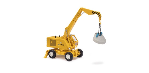 Busch 42890 Weimar mobilgraver T174-2 med akselholder, H0