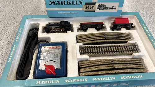 Märklin 2967 Startsæt med godstog, M-skinneoval og trafo (BRUGT)