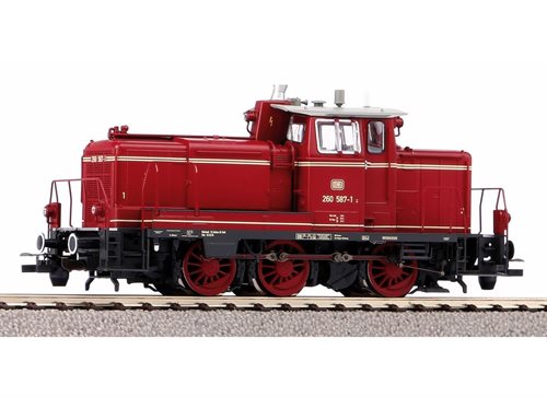 Piko 55907 Diesellokomotiv BR 260, rød, med lyd, og el koblinger AC.