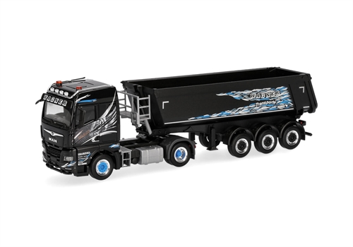 Herpa 319928 MAN TGX GM dumper semitrailer truck "Wagner Mitteleschenbach" (Bavaria/Mitteleschenbach)