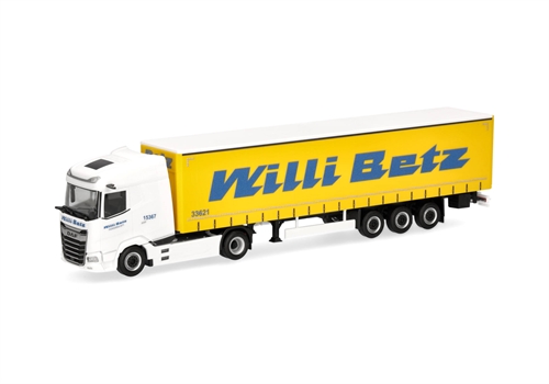 Herpa 320290 DAF XG Facelift med presenningstrailer "Willi Betz" , H0